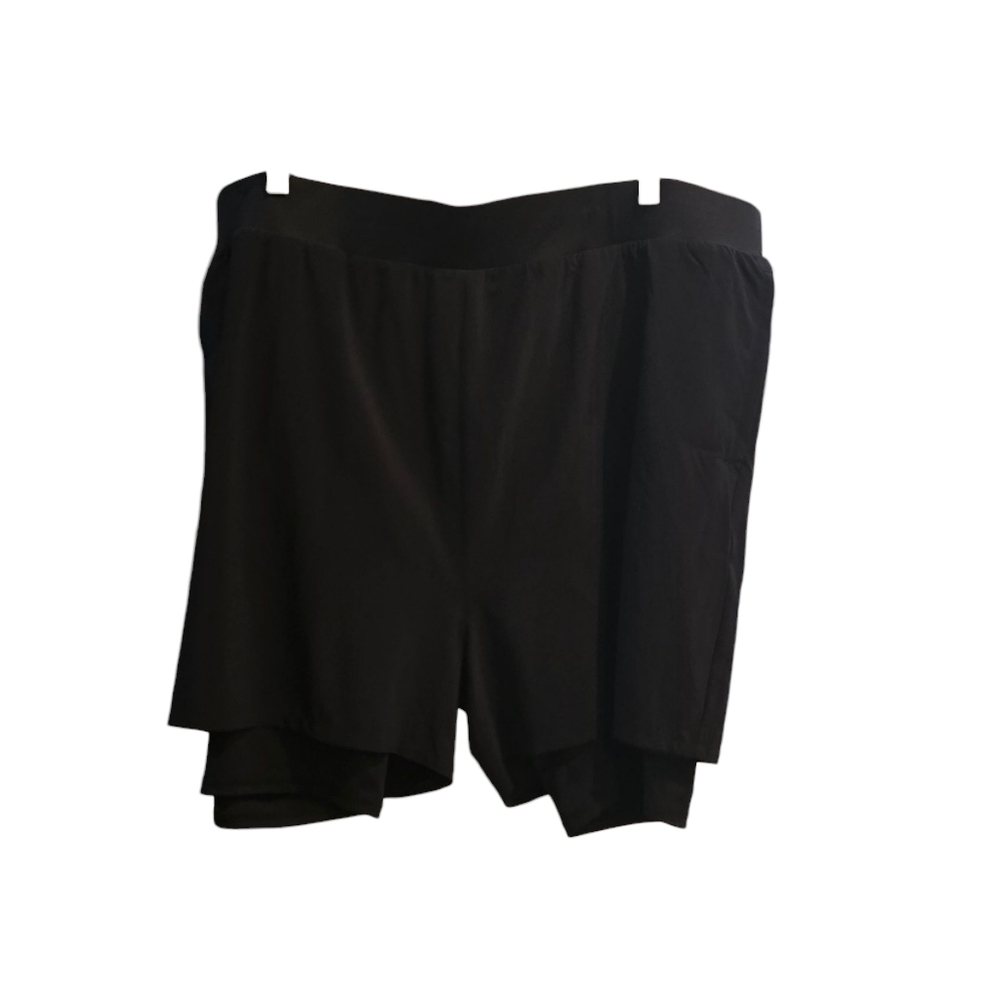 ZELLA Men's 2 Layer Running Shorts Athletic Black Nwt